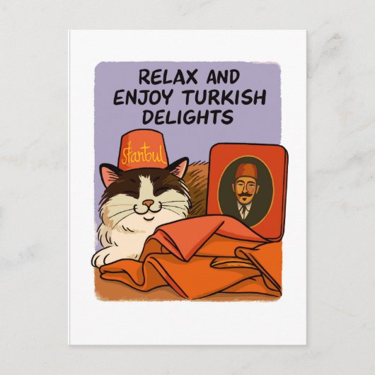 Turkish Delights & Catnaps Briefkaart (Voorkant)