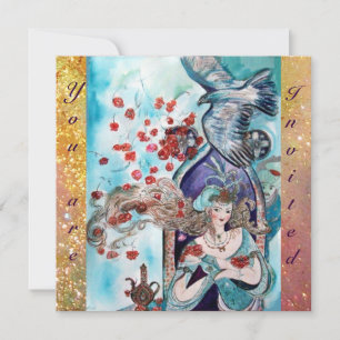 TURKISH FAIRY TALE, heldere rode blauwe vonk Kaart