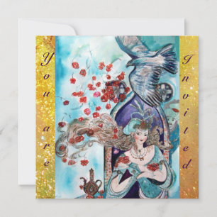 TURKISH FAIRY TALE, heldere rode blauwe vonk Kaart