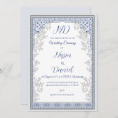 Turkish Royal Theme Wedding Invitation Kaart (Voorkant / Achterkant)