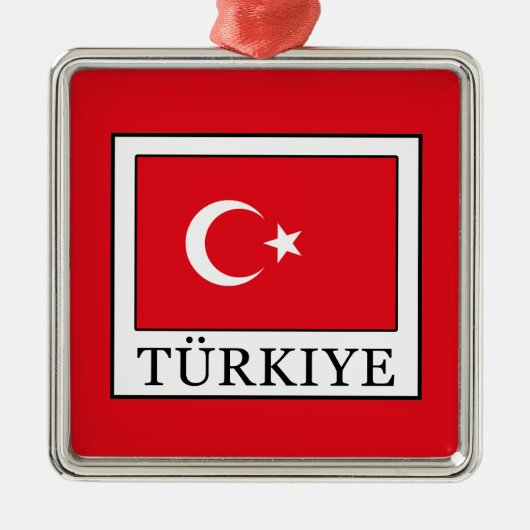 Türkiye Metalen Ornament (Voorkant)