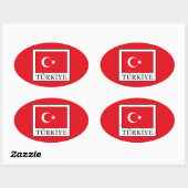 Türkiye Ovale Sticker (Vel)