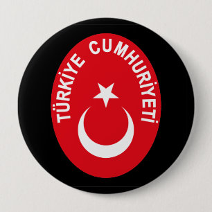 Turkiye (Turkije) COA Ronde Button 4,0 Cm