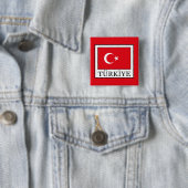Türkiye Vierkante Button 5,1 Cm (In situ)
