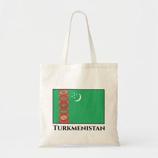 Turkmenistaanse vlag tote bag (Voorkant)