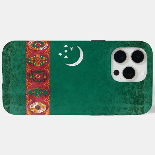 Turkmenistan Case-Mate iPhone Case (Achterkant (horizontaal))
