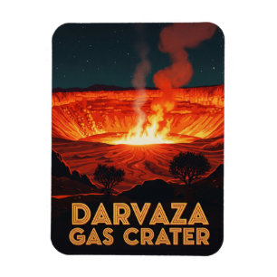 Turkmenistan Darvaza Gas Crater reizen Magneet