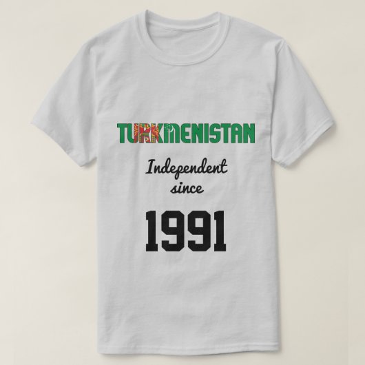 Turkmenistan Flag Independence Celebration T-shirt (Design voorkant)