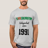 Turkmenistan Flag Independence Celebration T-shirt (Voorkant)
