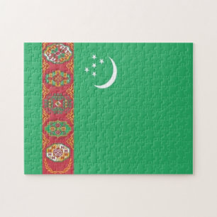 Turkmenistan - vlag - legpuzzel