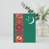 turkmenistandvlag briefkaart (Staand voorkant)