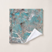 Turkoois Amazoniet Bad Handdoek (Wasdoekje)