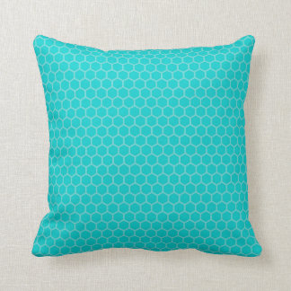 Turkoois, Aqua, Blauwgroen geometrische Kussen