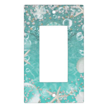 Turkoois Betoverde Zee Zeester & Bellen Oceaan Str