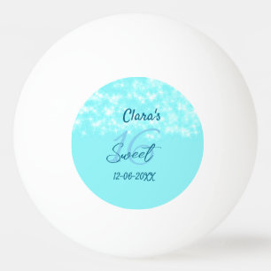 Turkoois blauwgroen agaat zoet 16 jarig toevoegen  pingpongballen