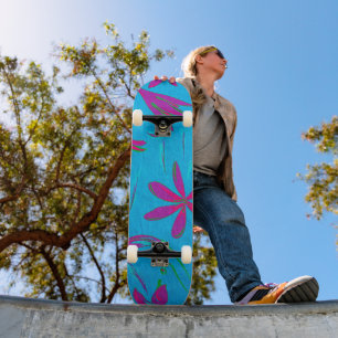 Turkoois Bloei Bries Skateboard