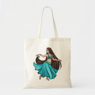 Turkoois Buikdanser Tote Bag