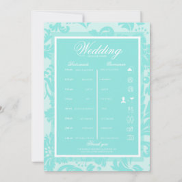 Turkoois damast reisroute reisroute kaart