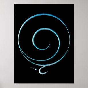 Turkoois Dankbaarheid Poster