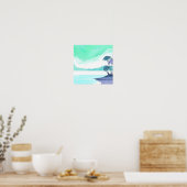 Turkoois geheime lagune poster (Keuken)