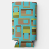 Turkoois gestreepte rechthoeken (Achterkant)