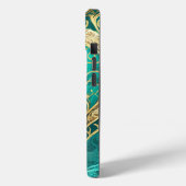 Turkoois Gouden Hart Case-Mate iPhone Case (Achterkant / Links)
