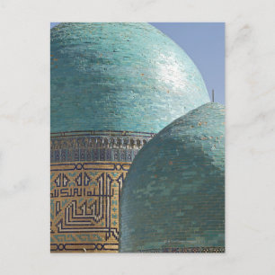 Turkoois koepels, Shahr i Zindah mausoleum Briefkaart