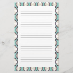 Turkoois Marokkaans Patroon Briefpapier