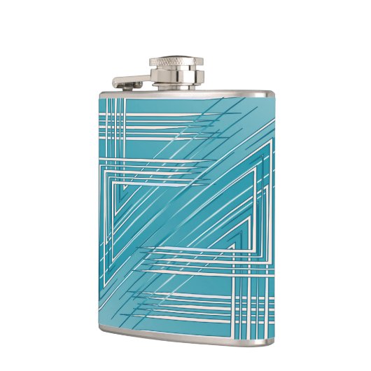 Turkoois opaal wit heupfles (Links)