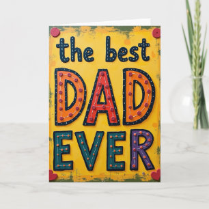 Turkoois Papa Aller Beste Dag Kaart