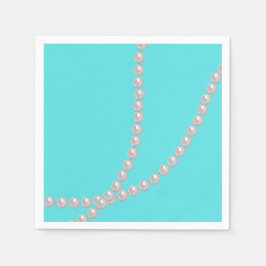 Turkoois & Parels Servet