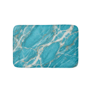 Turkoois Steen Marmer Elegante Stijl Badmat