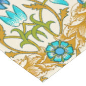 Turkooisblauw & Mosterd William Morris Wingerdstak Tafelkleed (Gekanteld)