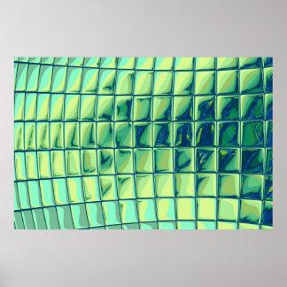 turkooisblokjes poster