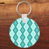 Turkooisdiamantpatroon Sleutelhanger (Voorkant)
