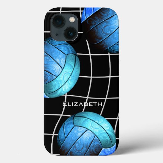 turkooise damvolleybal met vball net Case-Mate iPhone case (Achterkant)
