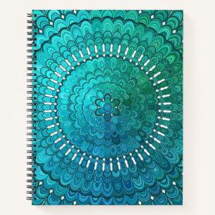 Turkooise Mandala Notitieboek