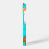 turkooise stone foto iPhone hoesje (Linkerkant)