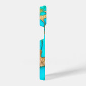 turkooise stone foto iPhone hoesje (Rechterkant)