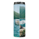 Turkooise wateren van Perast - Montenegro Thermosbeker (Achterkant)