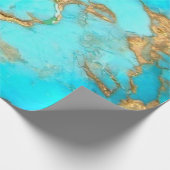 turkooismineraal cadeaupapier (Hoek)