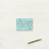 Turkooisomlooppatroon Post-it® Notes (Op bureau)