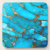 turkooissteen bier onderzetter (Voorkant)