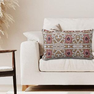 turkooizen blue zilver goud burgundy roze bohaan kussen