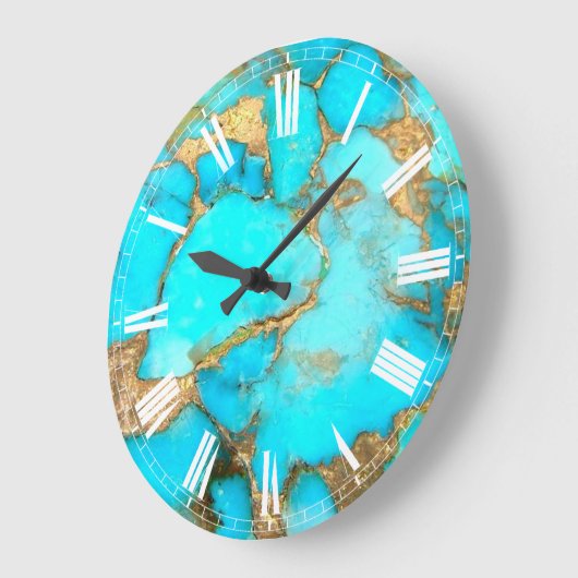 turkooizen grote klok (Hoek)