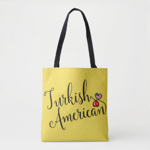 Turks-Amerikaans getwind harten Draagtas