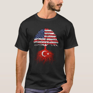 Turks-Amerikaanse vlaggen: Naturaliza T-shirt