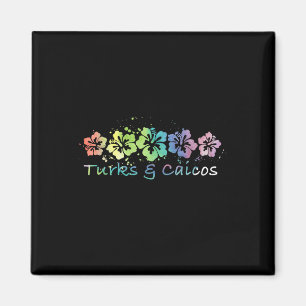 Turks &amp; Caicos Waterverf Beach Design _ Trave Magneet