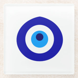 Turks amulet genaamd Nazar Glazen Onderzetter