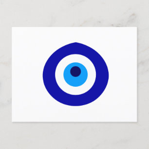 Turks amulet genaamd Nazar Uitnodiging Briefkaart